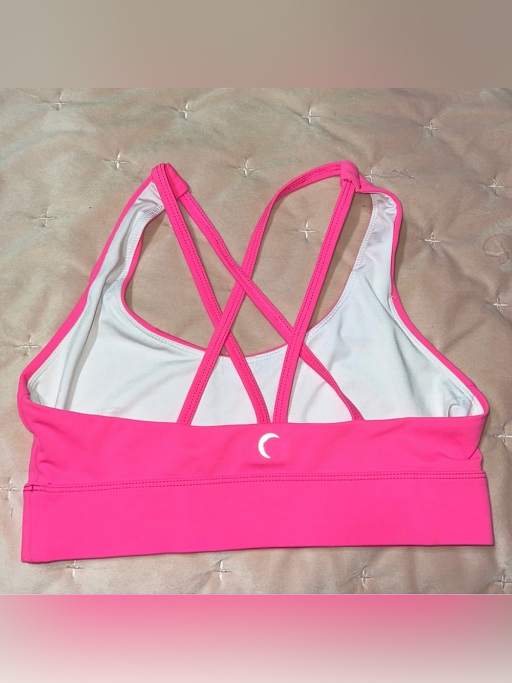 ZYIA Hot Pink Strappy Seamless Sports Bra